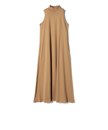 onit:〈洗濯機可能〉モックネック ノースリーブ ワンピース