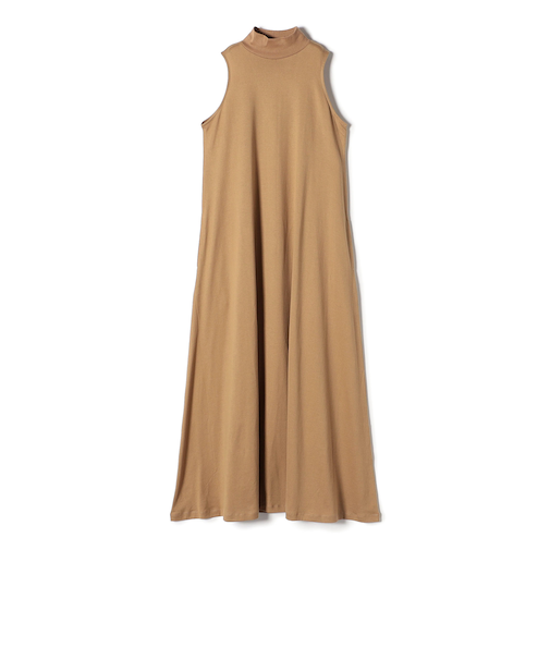 onit:〈洗濯機可能〉モックネック ノースリーブ ワンピース