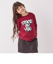 SHIPS any: タイポグラフィー プリント ロンT<KIDS>◇