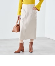 〈手洗い可能〉フロント ジップ サイド ポケット タイト スカート ◇