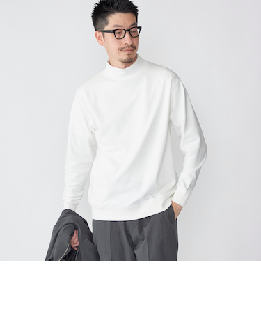 SHIPS: 〈吸湿発熱〉モイスチャー ウォーム モックネック プルオーバー