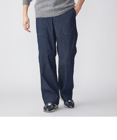 SHIPS STANDARD: デニム ワイド トラウザーズ