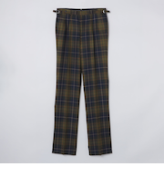 SHIPS: ラグジュアリー  タータンチェック スラックス パンツ