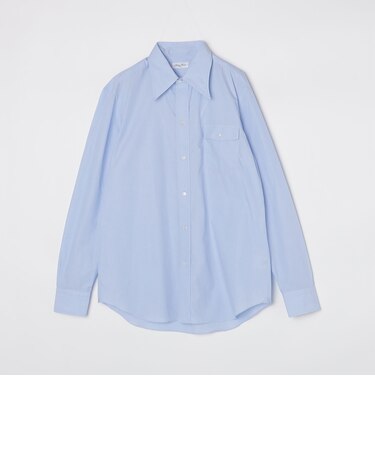 【SHIPS別注】Salvatore Piccolo: ロングポイント シャツ 無地