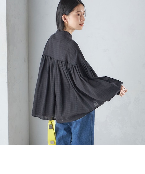 洗濯機可能〉スタンドフリル ボリューム ブラウス 24SS ◇｜シップス