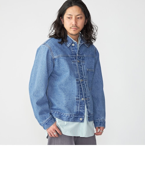 SHIPS: 〈セットアップ対応〉13.5oz リラックス デニム トラッカー