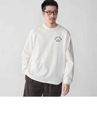 KINGS POINT: ロゴ プリント 長袖 Tシャツ