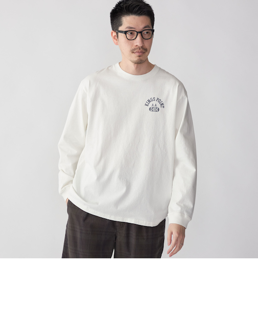 KINGS POINT: ロゴ プリント 長袖 Tシャツ