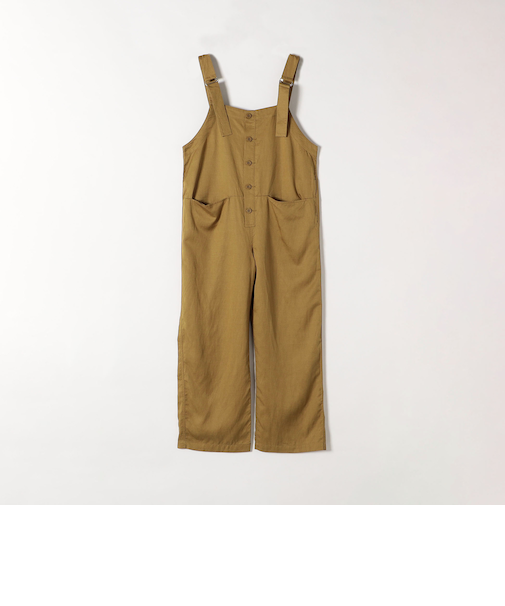 UNIVERSAL OVERALL:〈洗濯機可能〉フロントボタン オーバーオール