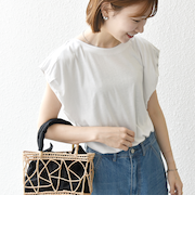 SHIPS any:〈洗濯機可能〉タックスリーブ デザイン TEE