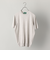 ALAN PAINE : コットン/シルク/ウール クルーネック半袖Tシャツ