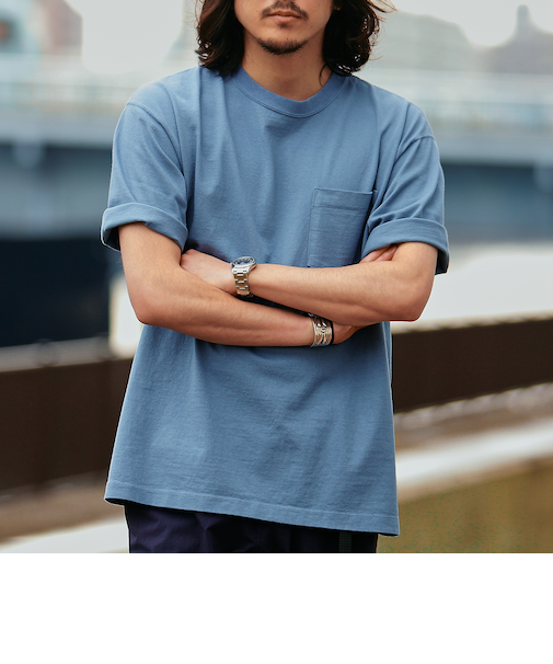 SHIPS: COTTON USA ポケット Tシャツ