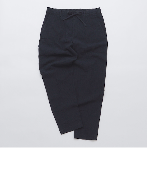 美品　SHIPS　ストレートパンツ　サフィランリネン　ウエストゴム洗濯可　涼しい SHIPS パンツ 「手洗い可能」ベッチン ライン ストレート