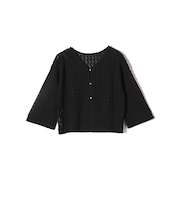 【SHIPS別注】assiette:〈手洗い可能〉レース 2WAY カーディガン