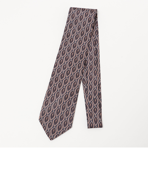 SHIPS: ラグジュアリー プリント モチーフ ネクタイ