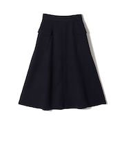 SHIPS Colors:〈手洗い可能〉ジャージーメルトン ポケット フレア スカート