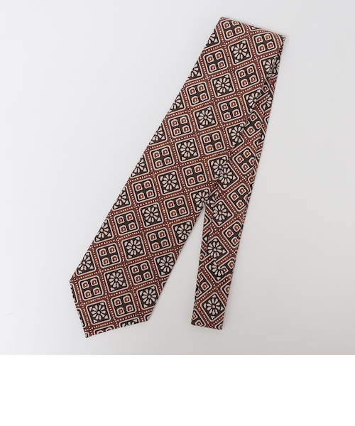 SHIPS別注】Stefano Cau: バティック ボタニカル プリント ネクタイ