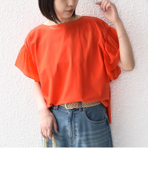 《予約》【WEB限定】SHIPS Colors:〈手洗い可能〉シルケット 天竺 オーバー トップス◆