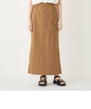 SHIPS Colors:〈洗濯機可能〉ナイロン ワッシャー カーゴ スカート