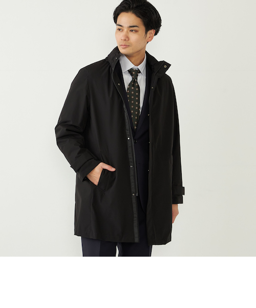 SHIPS【新品】ステンカラーコート 3WAY ネイビー L SHIPS【新品】ステンカラーコート 3WAY ネイビー L セール