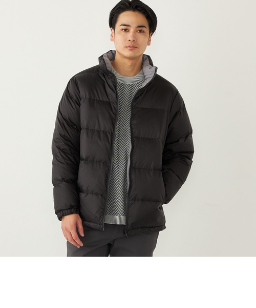 SHIPS Colors:リバーシブル スタンドカラー ダウン ジャケット