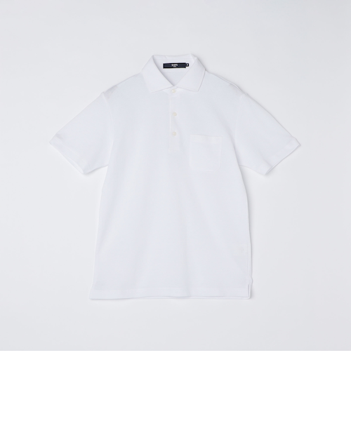 SHIPS Colors:〈洗濯機可能〉カノコ ワイドカラー ショートスリーブ