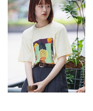 SHIPS: KILLIMAN JAH LOW WORKS コラージュ プリント Tシャツ