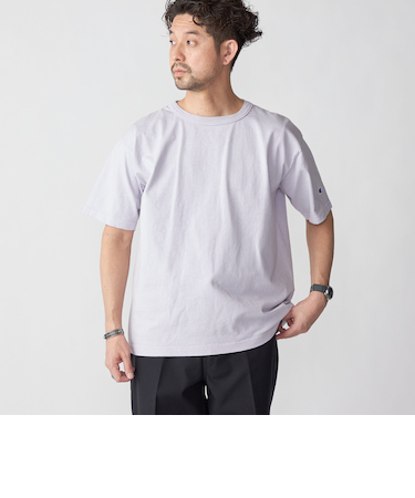 【SHIPS別注】Champion: MADE IN USA T1011 ガーメントダイ Tシャツ