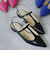 quaranciel: Tストラップ ポインテッド パンプス