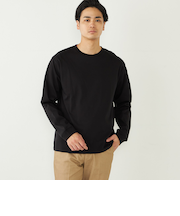 SHIPS Colors:シルケット コットン クルーネック Tシャツ (ロンT)◇