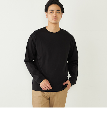 SHIPS Colors:シルケット コットン クルーネック Tシャツ (ロンT)◇