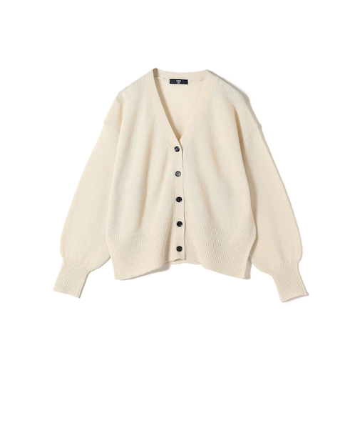 SHIPS Colors〈手洗い可能〉:ペーパーライク Vネック カーディガン