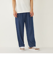 SHIPS Colors:ソフトタッチ デニム イージー パンツ