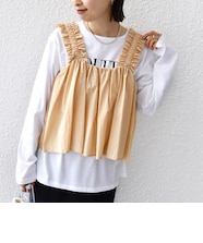 スムースサテン バックカシュクールブラウス｜トゥモロ－ランドの 