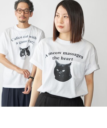 【WEB限定/SHIPS別注】Regency Works: キャット ポケット Tシャツ