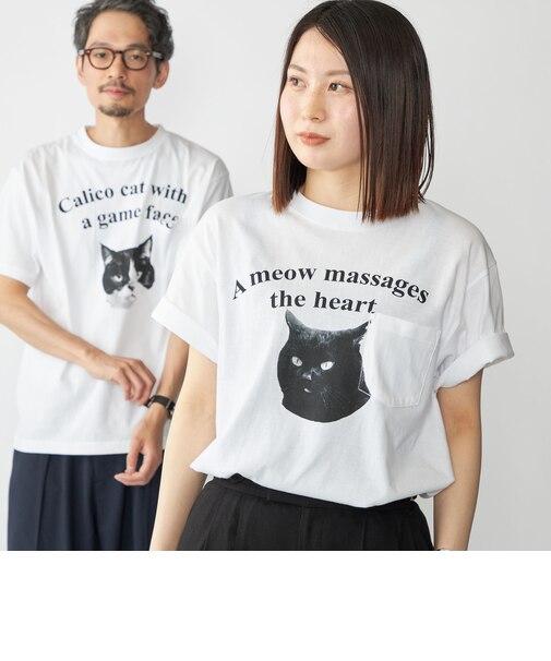 【WEB限定/SHIPS別注】Regency Works: キャット ポケット Tシャツ