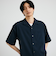 City Ambient Products: オープンカラー 楊柳 ソリッド ショートスリーブ シャツ
