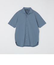 SHIPS:〈遮熱/接触冷感/吸水速乾/紫外線カット〉セミワイド カノコ ショートスリーブ シャツ