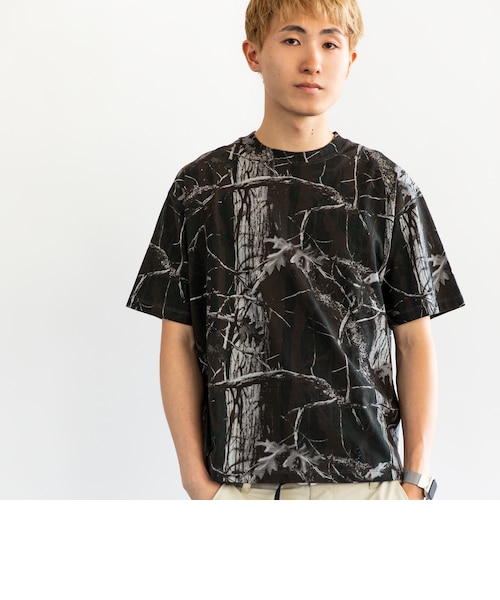 B-RAVE Tシャツ ブラック カモフラ柄 Mサイズ2枚セット City Ambient Products: ツリー カモフラージュ プリント Tシャツ