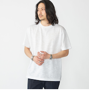 SHIPS: リネン ライク スラブ ショートスリーブ Tシャツ