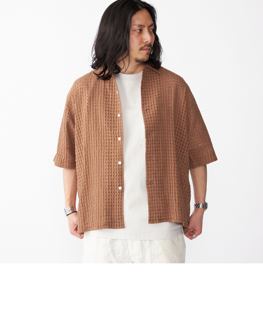 BENCH MARKING SHIRTS: シアー ドビー ショートスリーブ シャツ