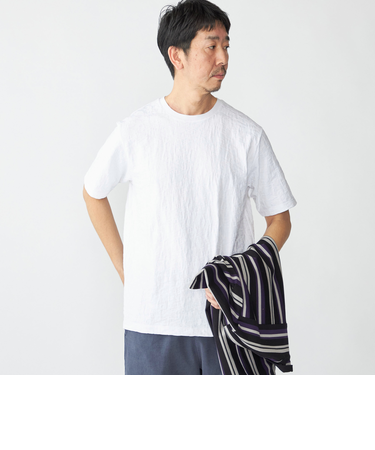 SHIPS: リンクス ジャカード リーフ Tシャツ