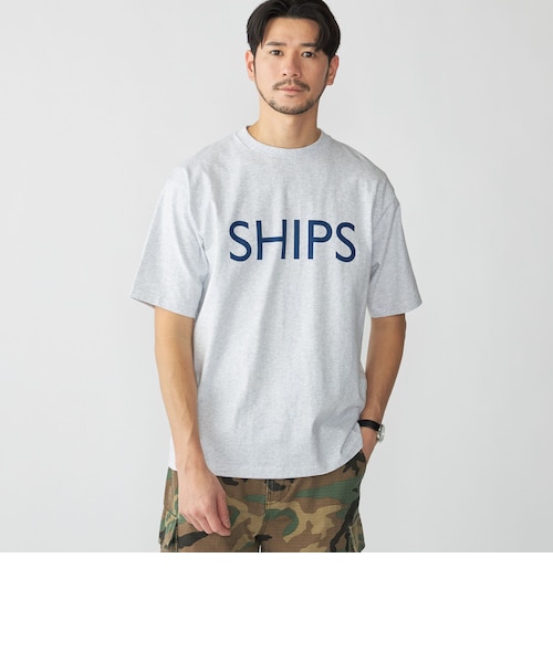 SHIPS別注】Champion: SHIPS ロゴ プリント Tシャツ｜シップス