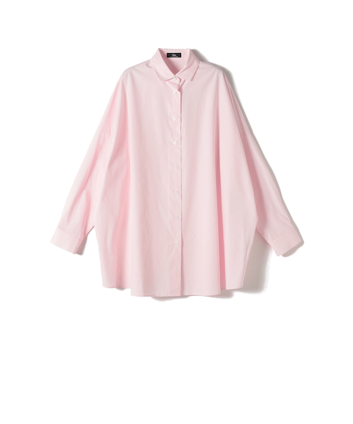 SHIPS Primary Navy Label:〈手洗い可能〉ALBINIコットンビッグワイズシャツ