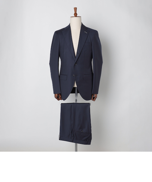 SHIPS: LORO PIANA FABRIC オーストラリス ピンストライプ ネイビー スーツ