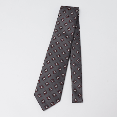 SHIPS: シルク スクエア コモン柄 ネクタイ