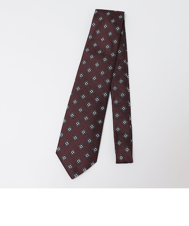 SHIPS: シルク スクエア コモン柄 ネクタイ