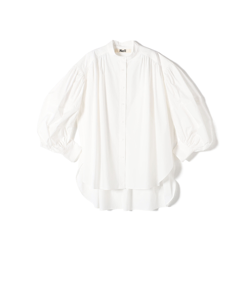 【SHIPS別注】Nell:〈手洗い可能〉ギャザー スリーブ ブラウス