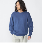 SHIPS:〈手洗い可能〉コットン カシミヤ 単色 クルーネック ニット