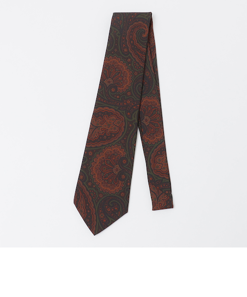Puccini:マダー プリント ペーズリー ネクタイ